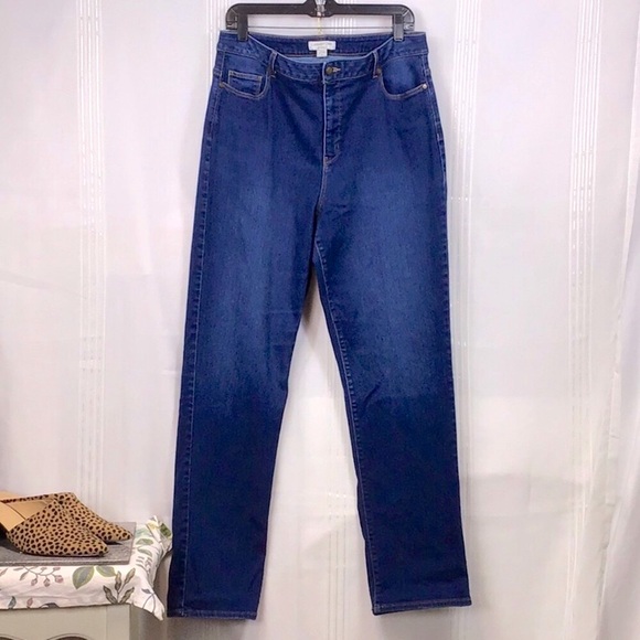 🐎 COLDWATER CREEK ‘Natural Fit’ Shape Me High Rise Stretch Front Zip - Picture 3 of 10